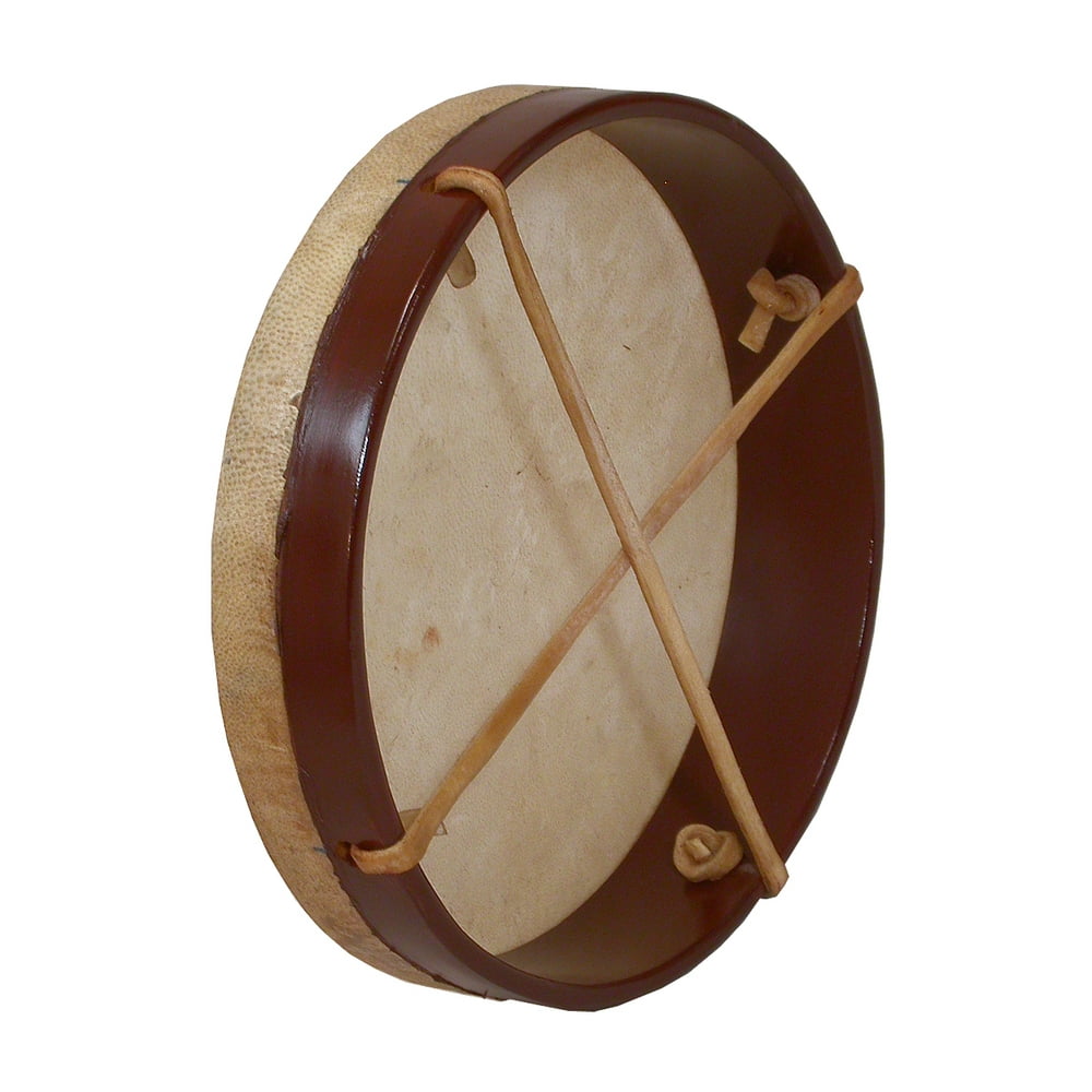 DOBANI Pretuned Goatskin Head Wood Frame Drum w/ Beater 10"x2