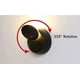 thumbnail image 1 of Aplique de pared interior negro cálido, luz LED de pared de 5 W, moderno y creativo aplique de pared de hierro 2 en 1/lámpara LED, 1 of 4