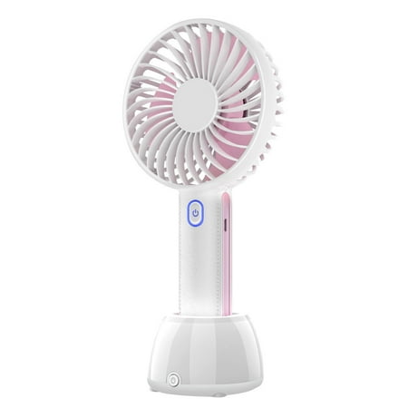 

USB Mini Fan Handheld Portable Charging Fan Silent Three-speed With LED Night
