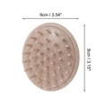 thumbnail image 5 of Unique Bargains 1 Pc Handle Hair Shampoo Brush for Head Massage 3.54"x3.15"x2.95" Orange Red, 5 of 6