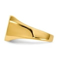 thumbnail image 3 of 14K Yellow Gold Ring Band Signet 11.0x12.5mm Closed Back, Size 6, 3 of 5