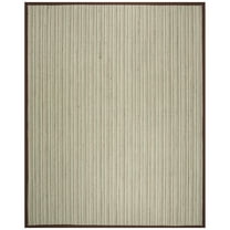 SAFAVIEH Natural Fiber Urban Striped Sisal Area Rug, Teal/Brown, 6' x 9'