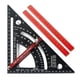 thumbnail image 2 of Escuadra de Carpinero de Aleación de Aluminio de 7 Pulgadas, Ángulo de 80, Regla triangular Ajustable, Escuadra de Viga Con 2 Lérices para Carpintería, Techos, Decoración, 2 of 7