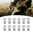 thumbnail image 4 of Metal Guitar Ferrules, Wear Resistant Glossy Finish Easy To Install 12PCS Standard Size High Hardness Electric Guitar Bushing  For Musical Instruments Black,Silver,Gold, 4 of 8
