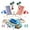 Blue, variant on Pack Of 15 Beach Micro View Mini Rest Chair Beach Chair Sunshade Umbrella Small Tree Decoration Accessories Mini Beach Decoration Suitable For Unique Present Decoration Floats for Kids 3-10 Water