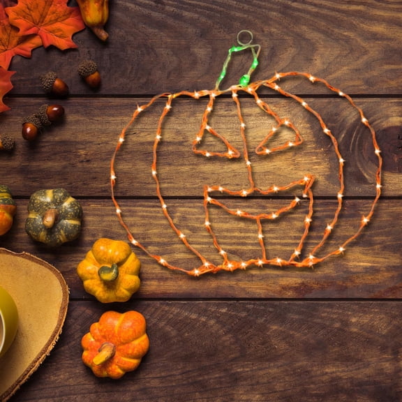 Silueta de luz de calabaza para ventana de Halloween, decoración de Halloween, adorno festivo colgante para puerta de cocina, tienda interior