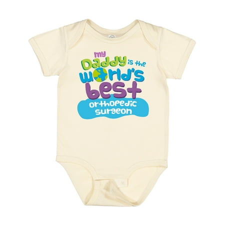 

Inktastic My Daddy is the World’s Best Orthopedic Surgeon Gift Baby Boy or Baby Girl Bodysuit