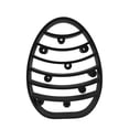 thumbnail image 2 of Twinkling Lines Easter Egg Decor, Minimalist Line Art Sculpture Accent, 2 of 7