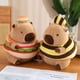 thumbnail image 4 of Stuffed Vegetable Cosplay Cloth Capybara Plushie Stuffed Pepper Eggplant Hamburger Bee Capibaras Toys for Kids Birthday Gift, 4 of 5