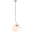thumbnail image 5 of Home Decorative Ryland 1 Light Chrome And Frosted White Glass Pendant, 5 of 7