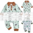 thumbnail image 4 of larppty Newborn Baby Boy Western Clothes Cow/Horse Print Romper Jumpsuit Long Sleeve Button Up Collared Bodysuit Outfit, 4 of 6