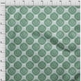 thumbnail image 4 of oneOone Polyester Spandex Green Fabric Asian Block Craft Projects Decor Fabric Printed By The Yard 56 Inch Wide, 4 of 4