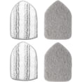 thumbnail image 1 of Scouring Pads Microfiber Cloth Refill 4 Pack, for Tile and Bathtub Scrubber Brush Heavy Duty Scrubbing Sponge Scratch Free Reusable for Cleaning Bathroom Kitchen Walls Tub Tiles Sink, 1 of 5