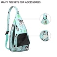 thumbnail image 2 of Buffalo & Cow Sling Backpack - Cute Farm Animal Pattern Shoulder Bag with Layered Storage, Durable Lightweight Pack for Cycling & Travel, 2 of 4