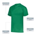 thumbnail image 1 of Augusta sportswear Boy's Attain Wicking Two Button Baseball Jersey, 1 of 6