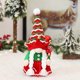 thumbnail image 4 of Paquete de 2 gnomos de Navidad Mr and Mrs, juguete de peluche, hecho a mano, figura de Papá Noel sueco Tomte, muñeca de elfo de felpa nórdica escandinava, adornos de gnomo, decoraciones navideñas, dec, 4 of 5