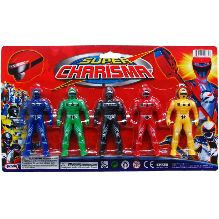 New 550046 5Pc 3.75 Power Action Figures On Blister Card (48-Pack) X Others  Cheap Wholesale Discount Bulk Toys And Games X Others Bar Soaps