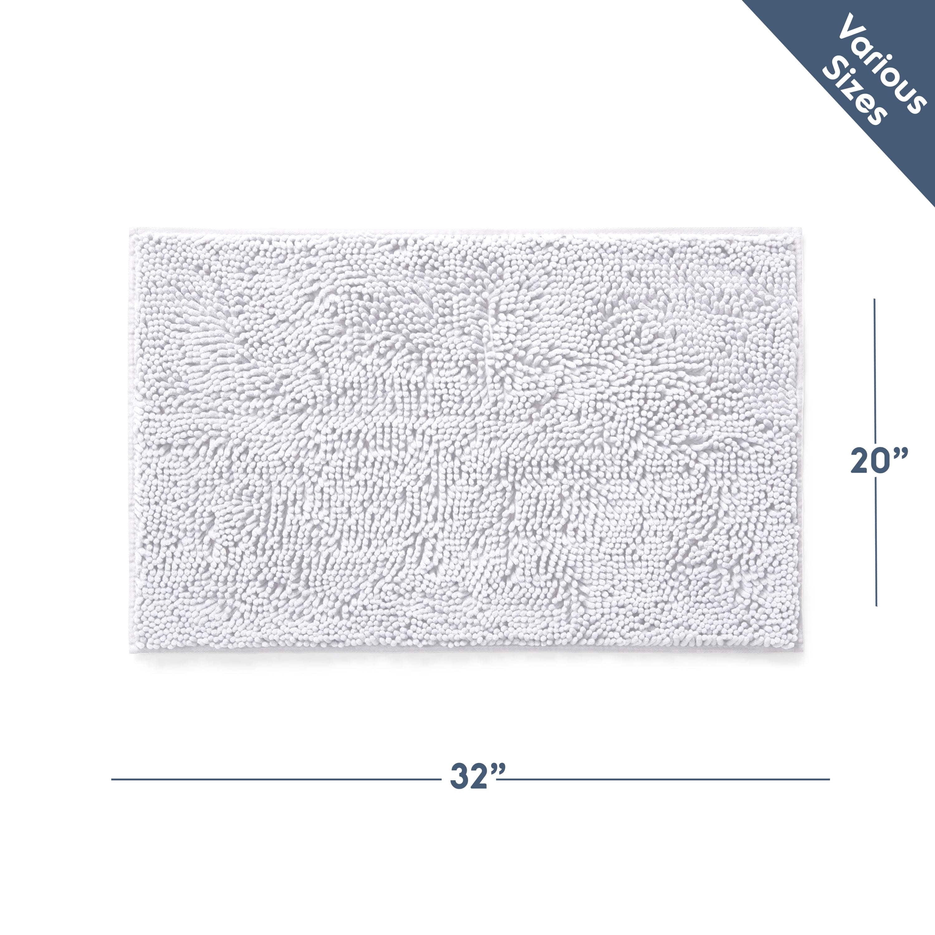 LammaLoe Bath Rug, Chenille Bathroom Rug, Absorbant Bath Mat For Bathroom Decor, Shower Mat 20x32