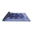 thumbnail image 2 of Ahgly Company Indoor Square Oriental Blue Industrial Area Rugs, 4' Square, 2 of 4