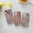 thumbnail image 5 of Case for iPhone 15 Case 3D Flower Retro Floral Clear Soft TPU Stylish Cute Colorful Shockproof Women Girls Protective Case for iPhone 15,Pink, 5 of 17
