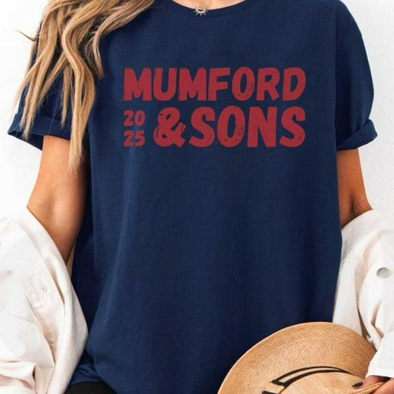 Mum.ford and Sons 2025 Tour Heavy.weight Unisex Crewneck T-shirt Men's And Women's Graphic Tee 100% Cotton by TBun, Full Sizes S-5XL