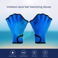 thumbnail image 4 of 1 Paire de Gants de Natation en Palissandre Réutilisables Doux Confortables Gants de Plongée de Conception Pied de Canard Résistant à l'Usure, 4 of 9