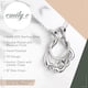 thumbnail image 2 of Collar con forma de anillas en plata de ley Emily C, diseño de festoneado, 2 of 8