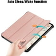 thumbnail image 3 of Epicgadget Trifold Case for iPad Air 5 (5th Gen, 2022) / iPad Air 4 10.9 Inch (4th Generation, 2020) - Slim Lightweight Protective Shell with Auto Sleep/Wake Trifold Stand Cover Case (Rose Gold), 3 of 5