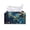Blue Butterfly & Floral Print, variant on Chririnla PU Leather Tissue Box Cover, Waterproof with Buttons Rectangle Tissue Box Cover for Bathroom Car, Koala