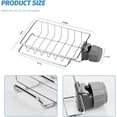 thumbnail image 3 of Hottest Sponge Holder for Kitchen Sink,Sponge Holder Over Faucet Kitchen Sink Caddy Organizer, Faucet Drainage Shelf, Stainless Steel Detachable Hanging Faucet Drain Rack for Kitchen Bathroom, 3 of 6