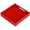 Glossy Red, variant on Yunmu Furniture White Sturdy Acrylic Tray with Handles-8x8 Inch- Countertop Organizer Tray for Kitchen,Bathroom,Office- Storage Box for Cosmetics, Jewelry,Toiletries,Toy,Gadgets