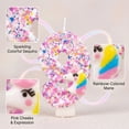 thumbnail image 4 of Glitter Party Supplies, Whimsical Accent Candle, Unicorn Number Birthday Candles Decoration, Themed Birthday Party Supplies, Glitter Sequin Birthday Cake Topper, Unicorn Number 9, 4 of 5
