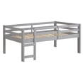thumbnail image 1 of Solid Wood Low Loft Bed - Grey, 1 of 4