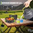 thumbnail image 3 of Camping Batería De Cocina Al Aire Libre Set Olla Tetera Set - Juego De Vajilla Ollas De Aluminio, para Camping Al Aire Libre, Senderismo Y Picnic(Verde), 3 of 3