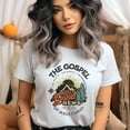 thumbnail image 2 of Christian T-Shirt – The Good News of Jesus Christ, 1 Corinthians 15:1-4 Graphic Tee, Azalea, Size L, 2 of 6