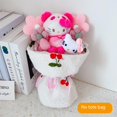 thumbnail image 1 of Ramo de flores de Sanrio de dibujos animados, Hello Kitty, My Melody, Kuromi, Cinnamoroll, pomppurin, muñeco de peluche, juguete para el Día de San Valentín, regalo de Navidad, 1 of 4
