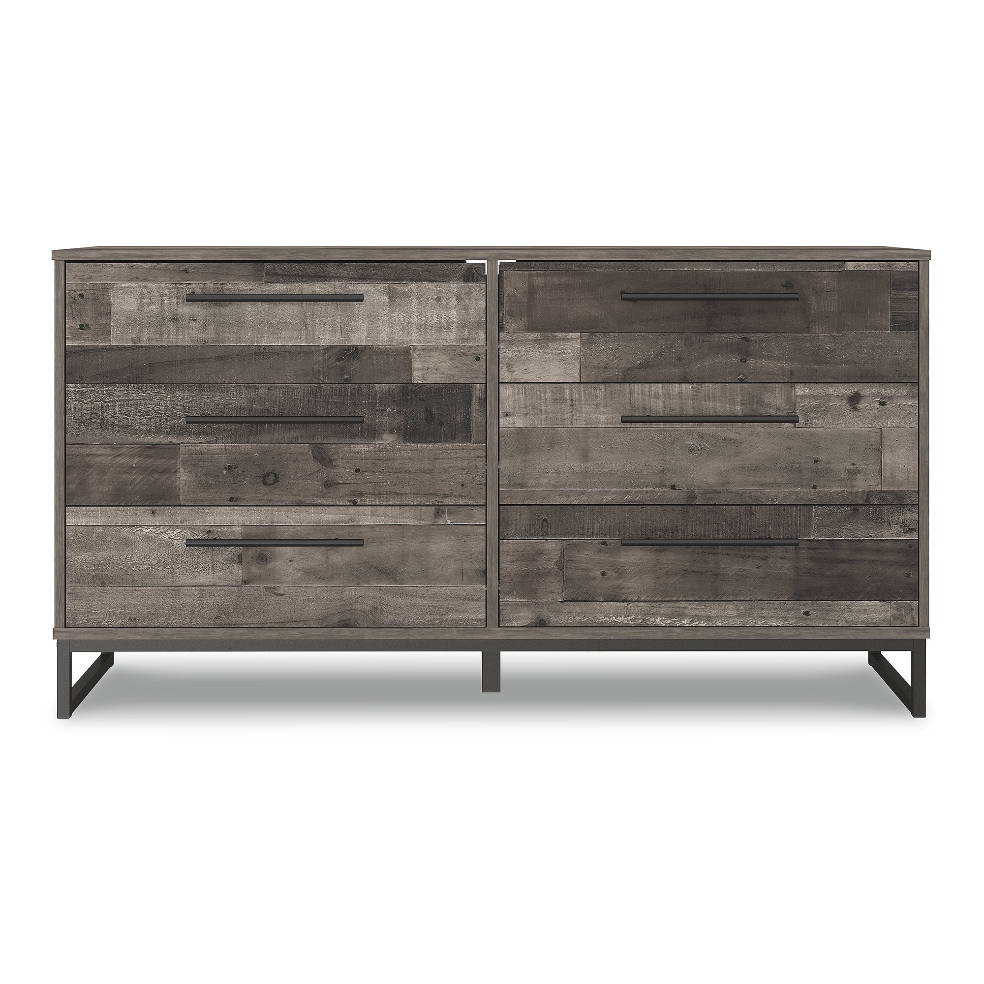 Signature Design by Ashley Casual Neilsville 6 Drawer Dresser, Multi Gray