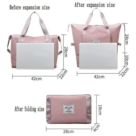Wol Foldable Travel Bag, Large Capacity Folding Travel Bag, Travel  Lightweight Waterproof Carry Luggage Small Travel