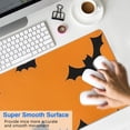 thumbnail image 4 of Long Mouse Pads for Desk,Orange Halloween Bats Desk Mats on Top Of Desks, Desk Mouse Pad Extra Large with 3mm Non-Slip Base and Stitched Edge for Gaming,Office,Work,Home 31.5x11.8in, 4 of 5