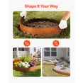 thumbnail image 5 of KFFKFF Corten Steel Landscape Edging, 6-Pack 40 x 6 Inch Metal Edging for Landscaping with 8 Connectors, Flexible Metal Garden Border for Flower Beds, Pathways, and Outdoor Spaces, 5 of 9