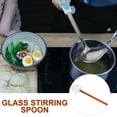 thumbnail image 3 of Red Mini Glass Coffee Scoop and Stirring Spoon for Mixing - Kitchen Accessory Tool, 3 of 6