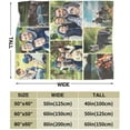 thumbnail image 6 of Custom Blanket Personalised Blanket with Photos Text.Custom Blanket with 1-9 Photo Collages.Flannel Blankets for Family Birthday Wedding Gift Fits Couch Sofa Bedroom Living Room-100cmX125cm, 6 of 6