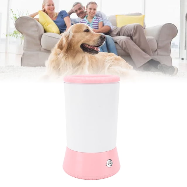 Pet Foot Cleaner, Efficient Automatic Pet Foot Washer Quick Cleaning Cup with Plastic Material for Cats and Dogs Provides Comprehensive Care