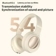 thumbnail image 4 of Gaming Headphones, Hwkond Headphones Wireless Bluetooth Headset Subwoofer Bluetooth 5.4 Mobile Computer Game Music Sports Game Headphones,Beige, 4 of 6