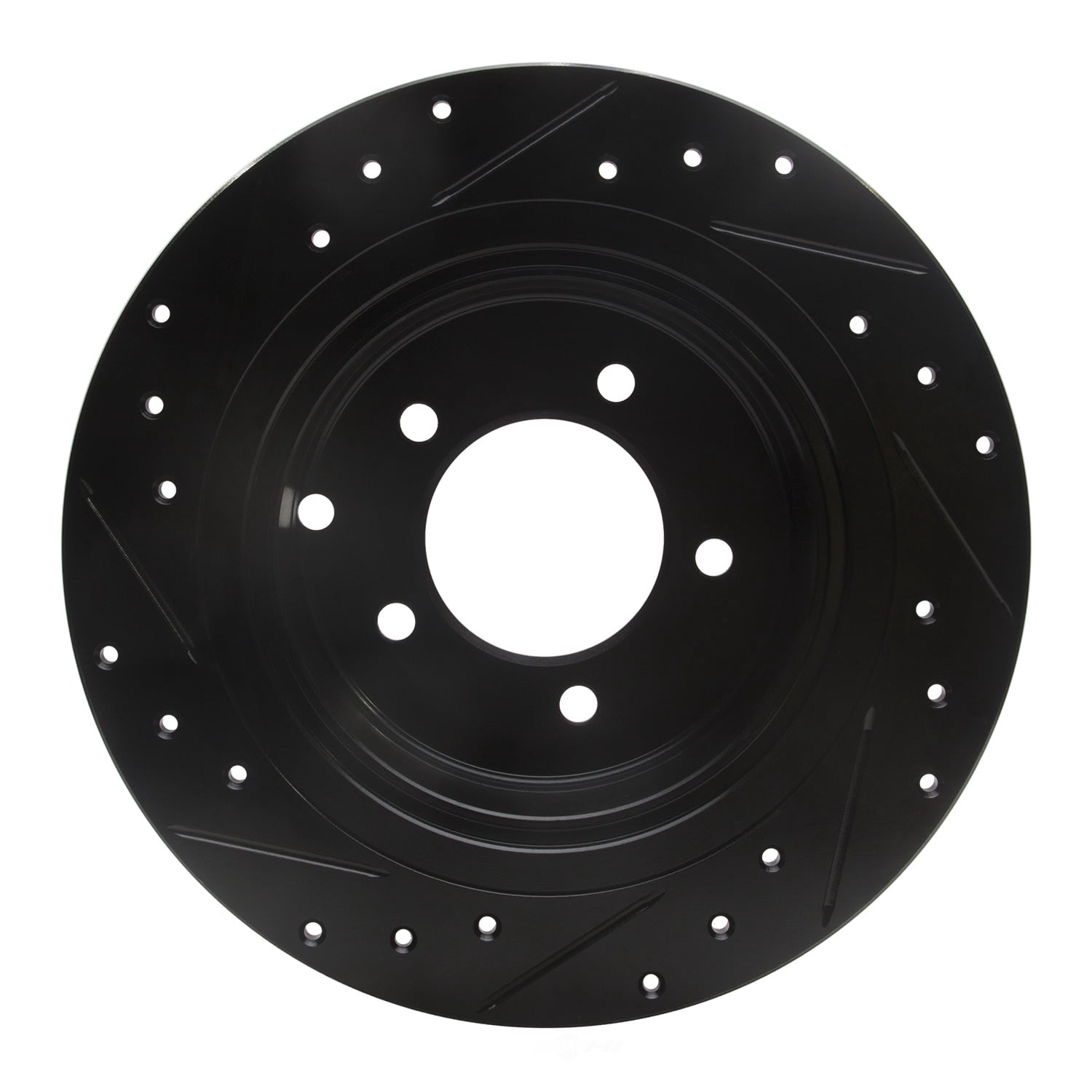 Dynamic Friction Company 633-39024R DFC Brake Rotor - Drilled And Slotted - Black