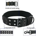 thumbnail image 5 of Tactical Dog Collar Military Dog Collar, Adjustable Nylon Wide Training Collar and Durable Metal Buckle Collar for Medium Large Dogs (XL, Black), 5 of 8