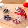 thumbnail image 2 of Kitchen Gadget Stainless Steel Zigzag Blades Cherry Pitter - 6 Cherries, 2 of 7