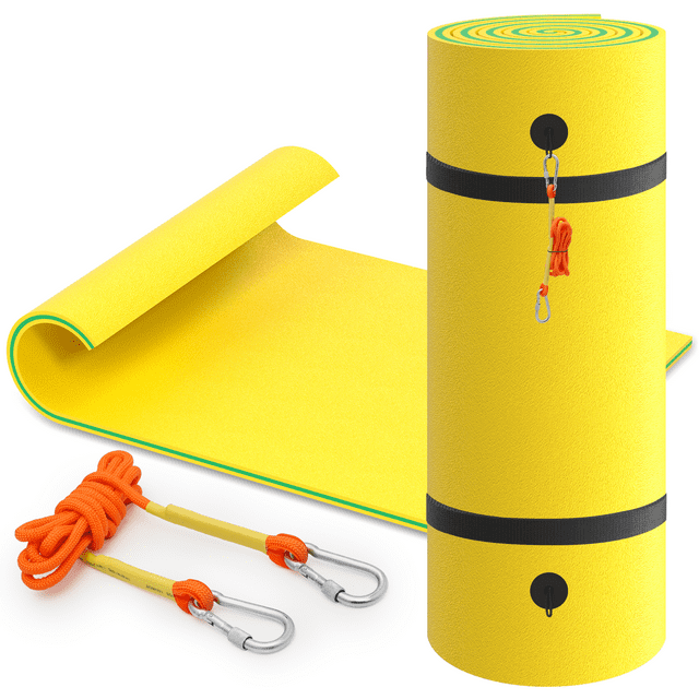 MADOG 9' x 6' Water Floating Mat, 3Layer TearResistant XPE Foam Water