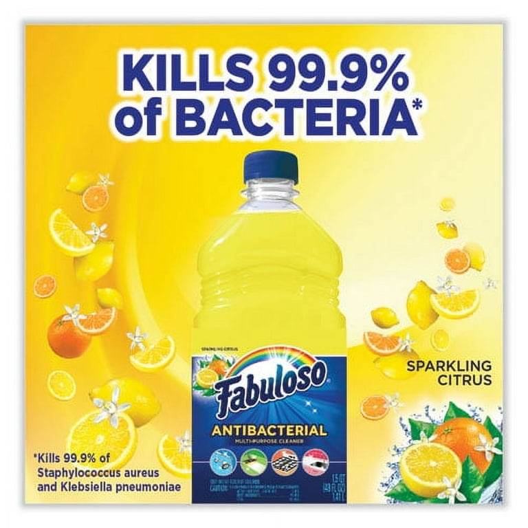 Antibacterial Multi-Purpose Cleaner, Sparkling Citrus Scent, 48 oz Bottle, 6/Carton Antibacterial Multi-Purpose Cleaner, Sparkling Citrus Scent, 48 oz Bottle, 6/Carton