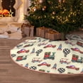 thumbnail image 5 of Fotbe Retro Steampunk Vehicle1 Pattern Christmas Tree Skirt, Tree Skirts Plush Christmas Decorations, Christmas Tree Skirts Xmas Decorations Holiday Party Decor-48", 5 of 6